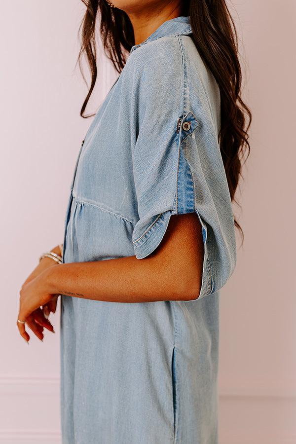 NYC Ready Chambray Maxi Dress Product Image