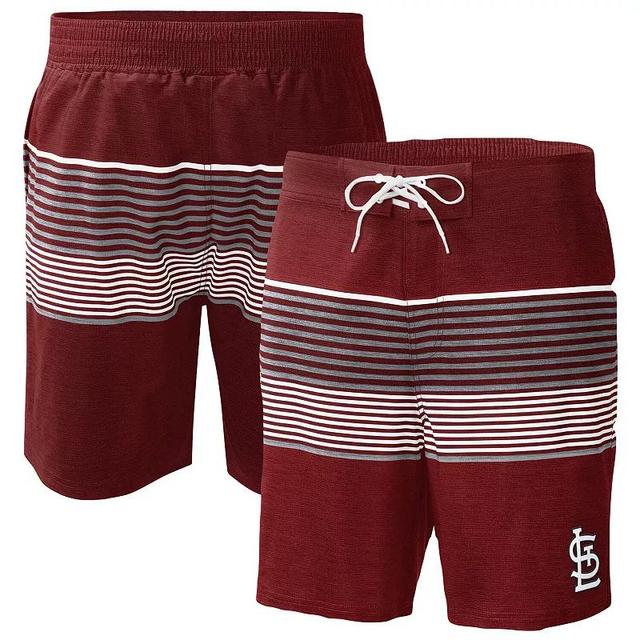 Mens G-iii Sports by Carl Banks Red St. Louis Cardinals Coastline Volley Swim Shorts Product Image