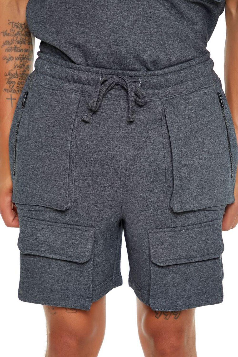 Heathered Cargo Shorts | Forever 21 Product Image