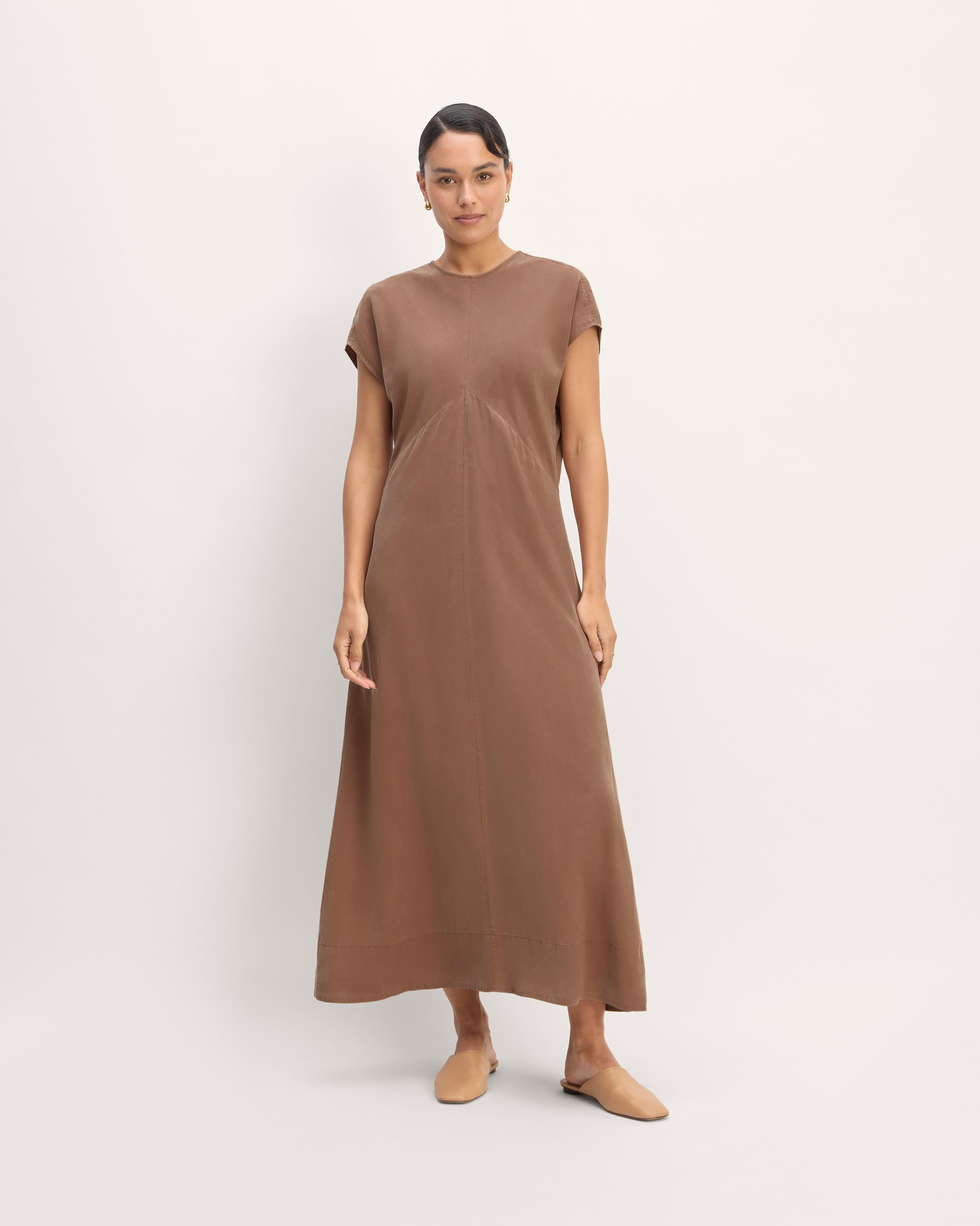 The TENCEL™ Short-Sleeve Midi Dress Product Image