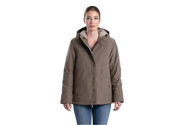 Berne Womens Softstone Micro-Duck Hooded Coat Product Image