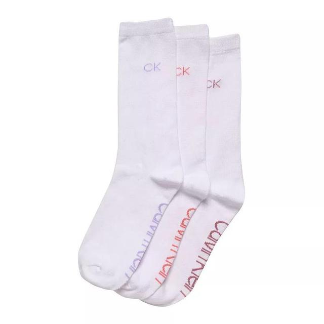 Womens Calvin Klein 3-Pack Super Soft Dress Crew Socks Product Image