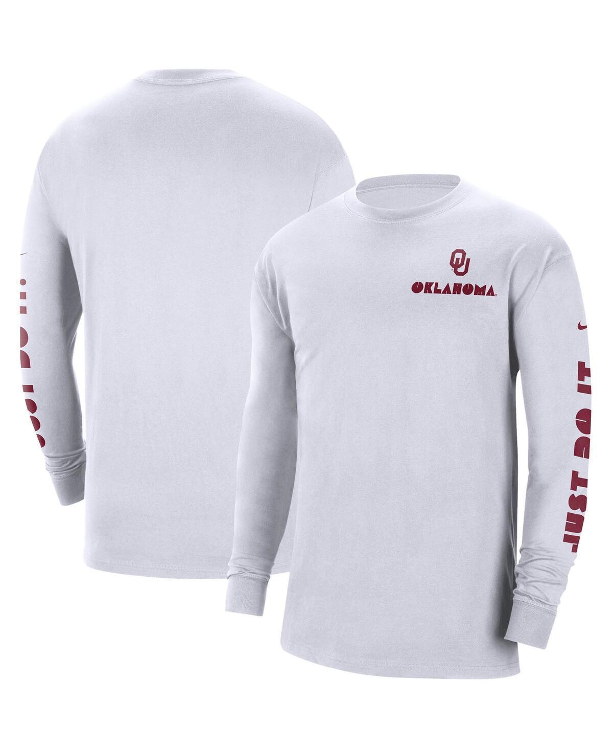 Mens Nike White Oklahoma Sooners Heritage Max 90 Long Sleeve T-shirt Product Image