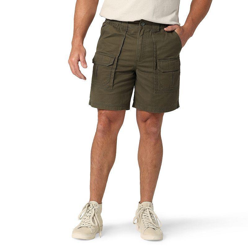 Mens Lee Side Elastic 7.5 Cargo Short Green Drab Product Image