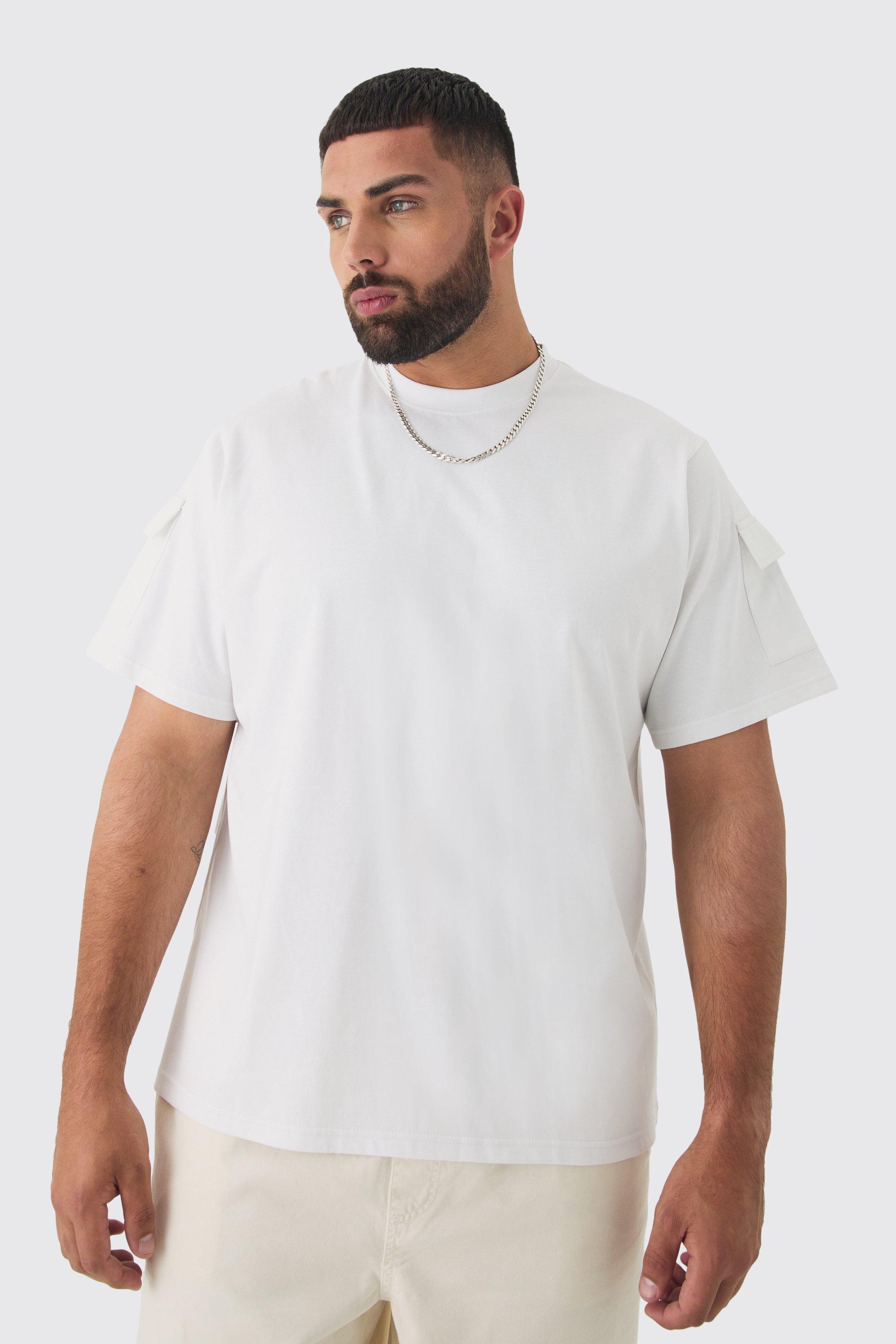 Plus Utility Pocket T-shirt | boohooMAN USA Product Image