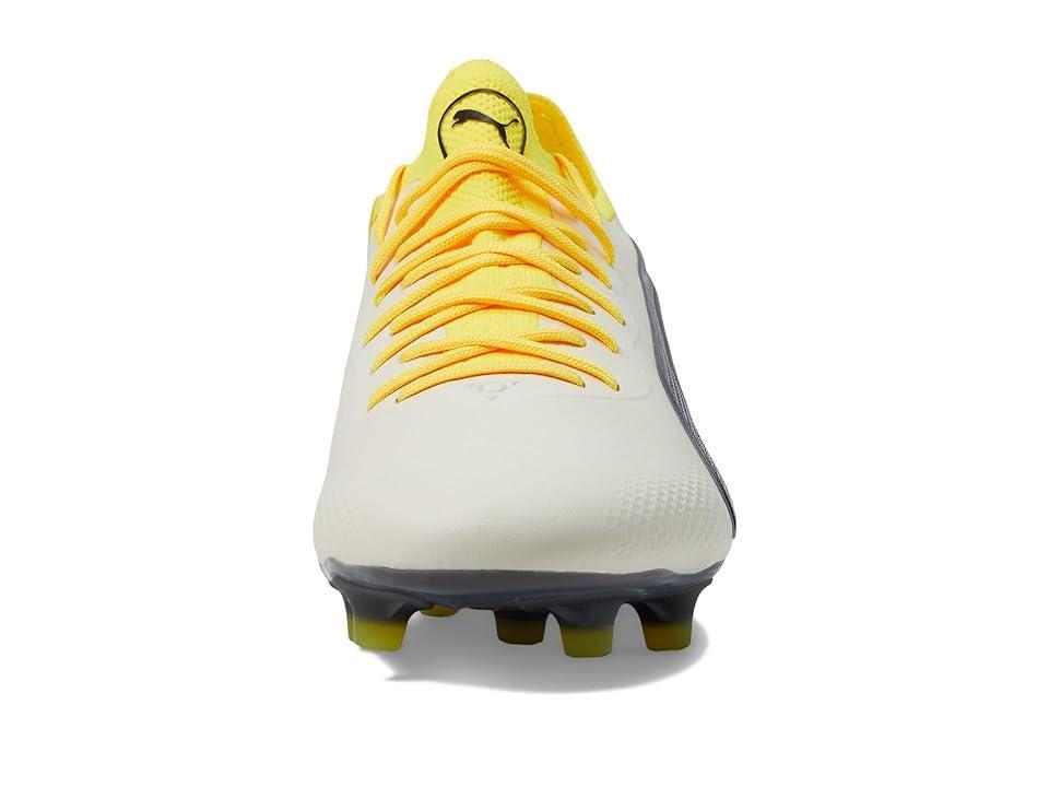 PUMA King Ultimate Firm Ground/Artificial Ground (Alpine Snow/Asphalt/Yellow Blaze) Women's Shoes Product Image