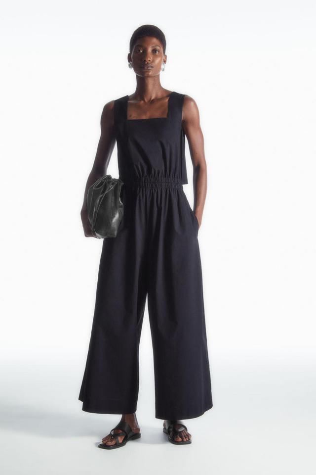 GATHERED OPEN-BACK JUMPSUIT Product Image