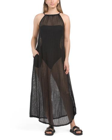 Knit Halter Maxi Cover-Up For Women Product Image