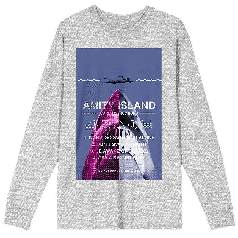 Mens Jaws Amity Island Care Long Sleeve Tee Product Image