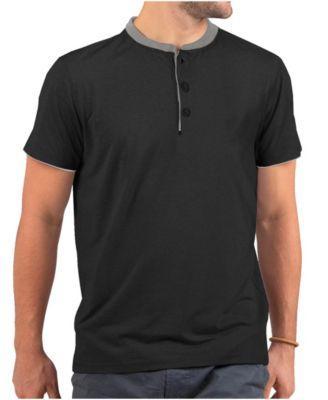 Men's Short Sleeve Henley T-Shirt Product Image