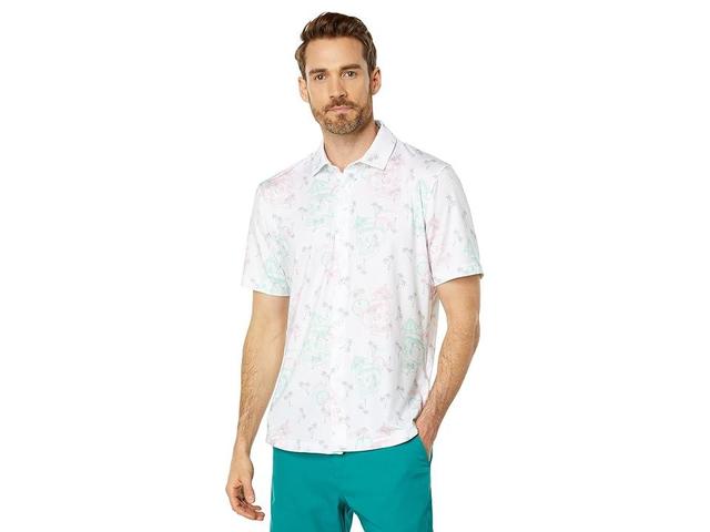 PUMA Golf Mattr Tropi-Cool Shirt (Bright /Minty Burst) Men's Clothing Product Image