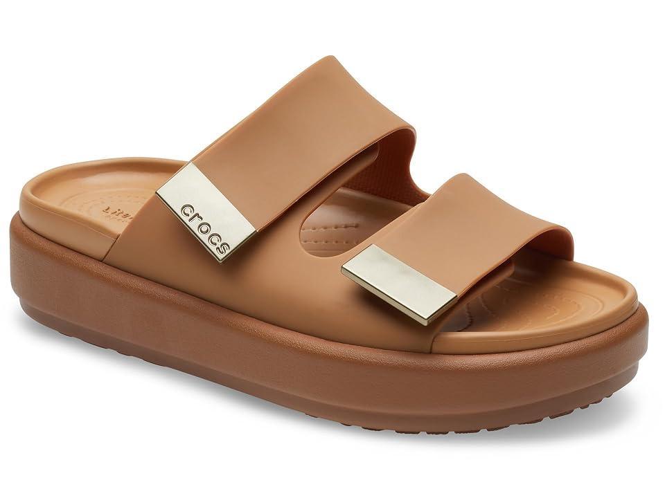 Crocs Brooklyn Luxe Sandal Tan) Women's Shoes Product Image