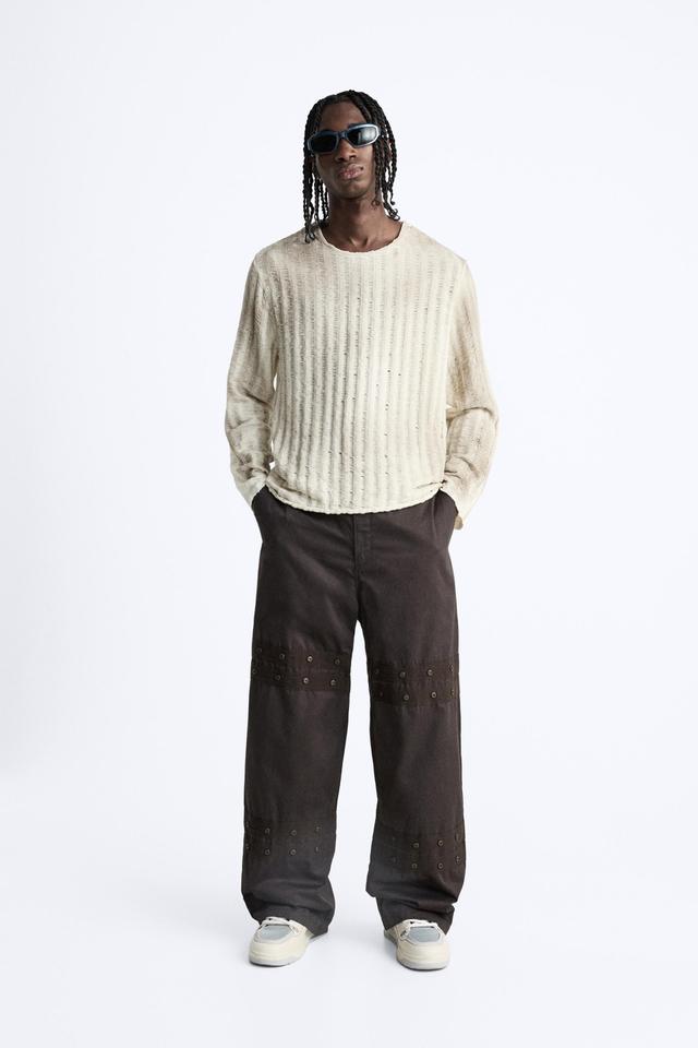 CONTRAST BAND PANTS Product Image