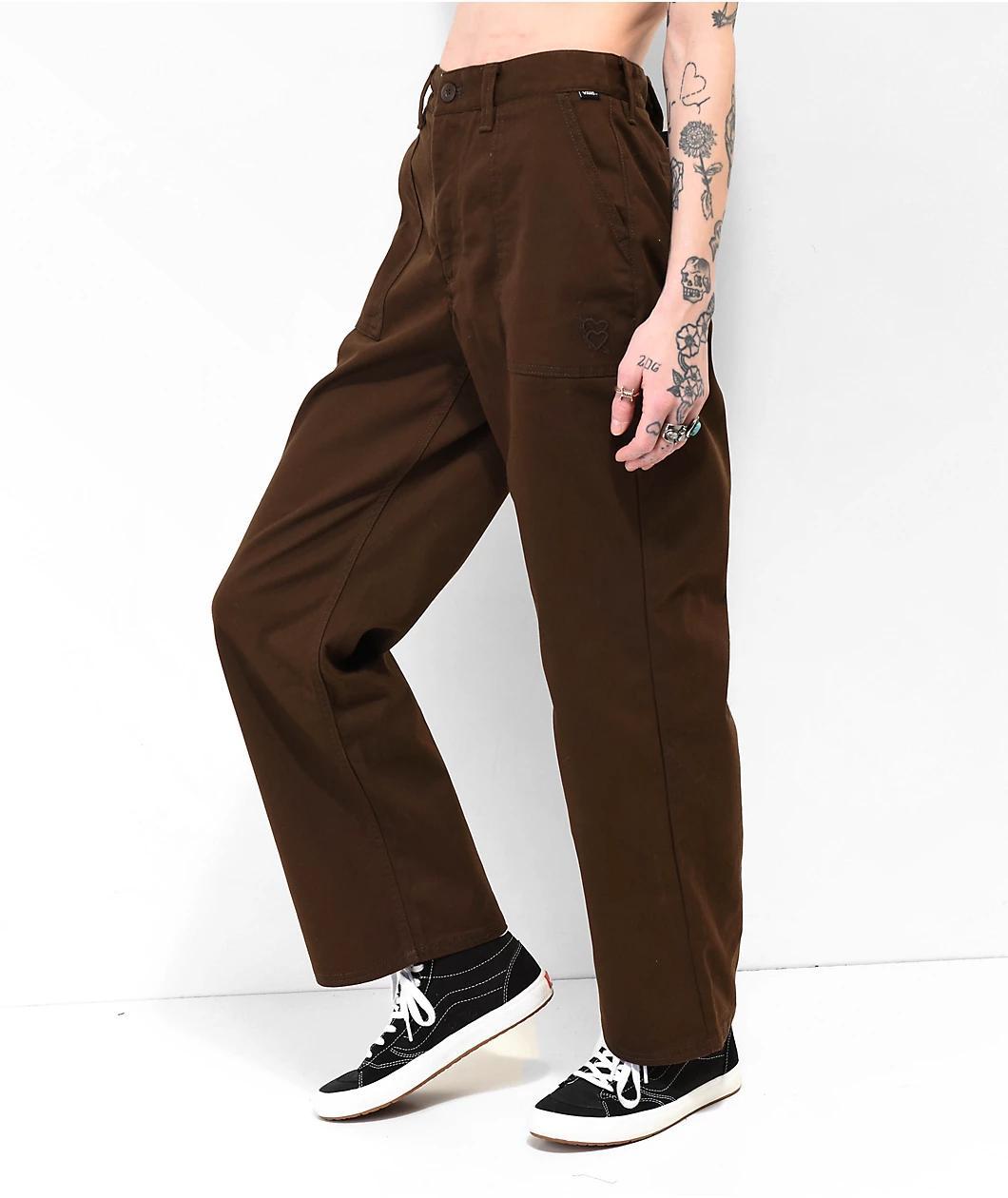 Vans x Karina Rozunko Brown Skate Pants Product Image