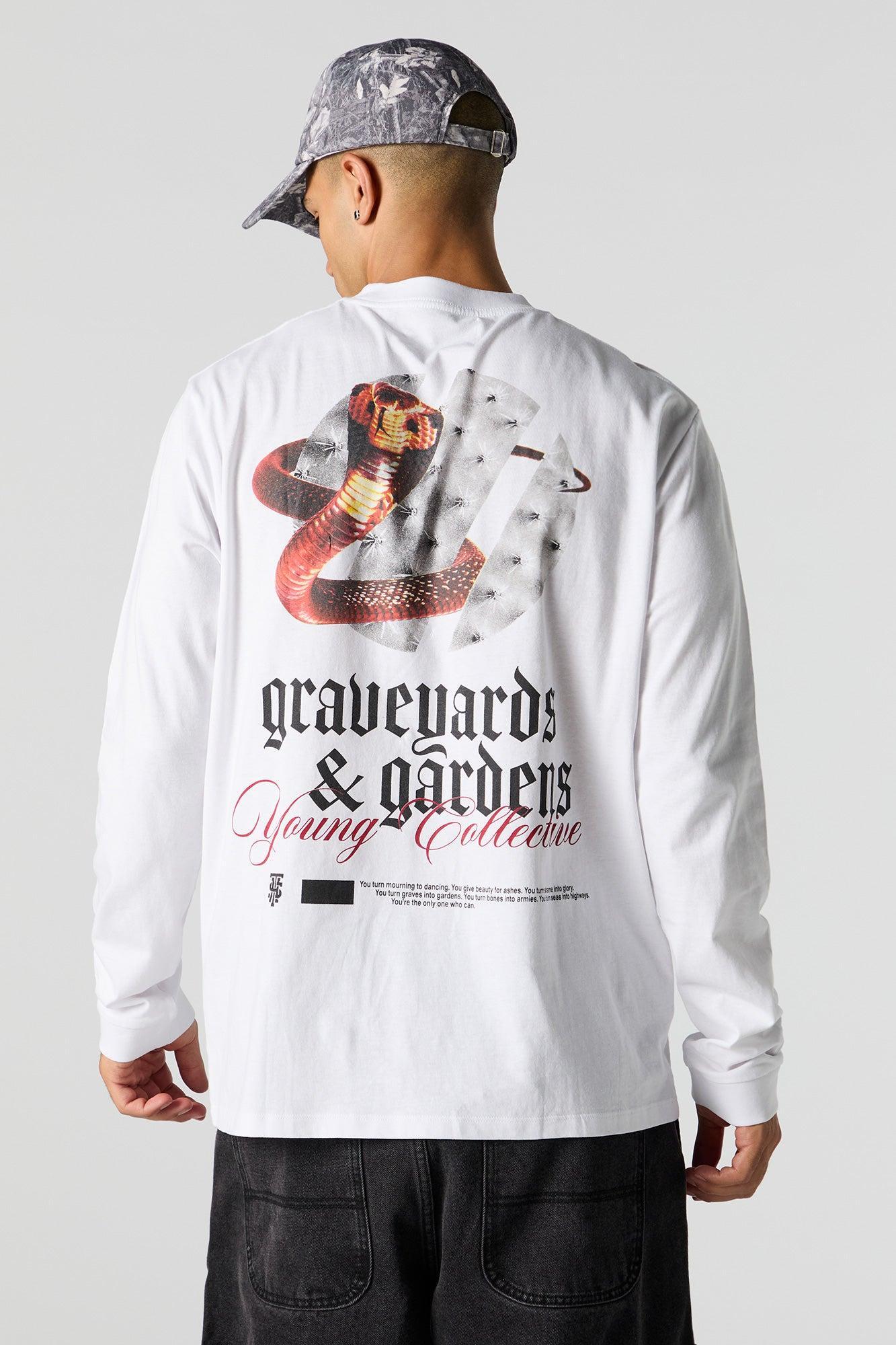 Graveyards & Gardens Graphic Long Sleeve Top Male product image