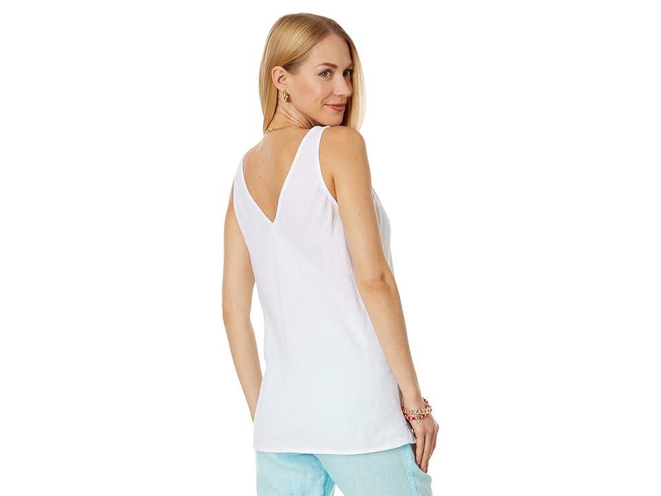 Lilly Pulitzer Florin Sleeveless Linen Top (Resort ) Women's Clothing Product Image