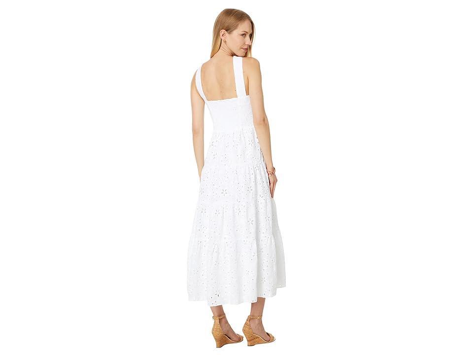 Lilly Pulitzer Jenette Eyelet Halter Mid (Resort Sealife Eyelet) Women's Dress Product Image