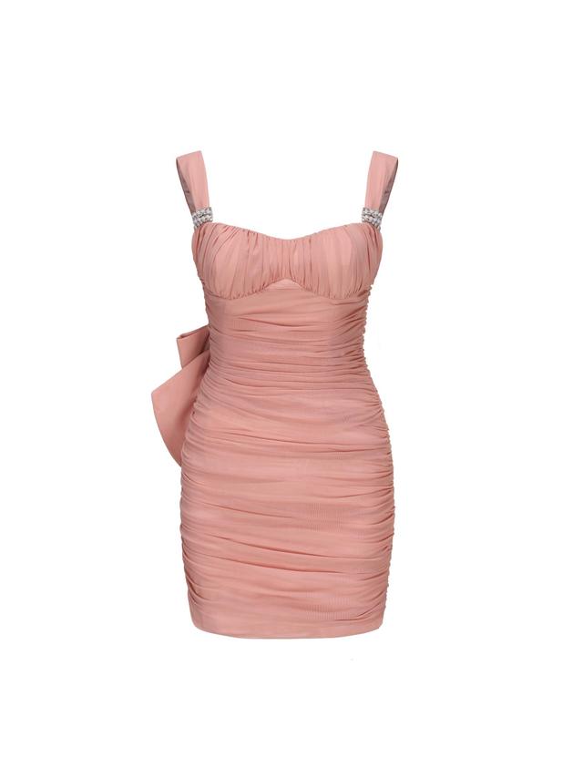 Yasmin Dress With Gloves (Pink) (Final Sale) Product Image