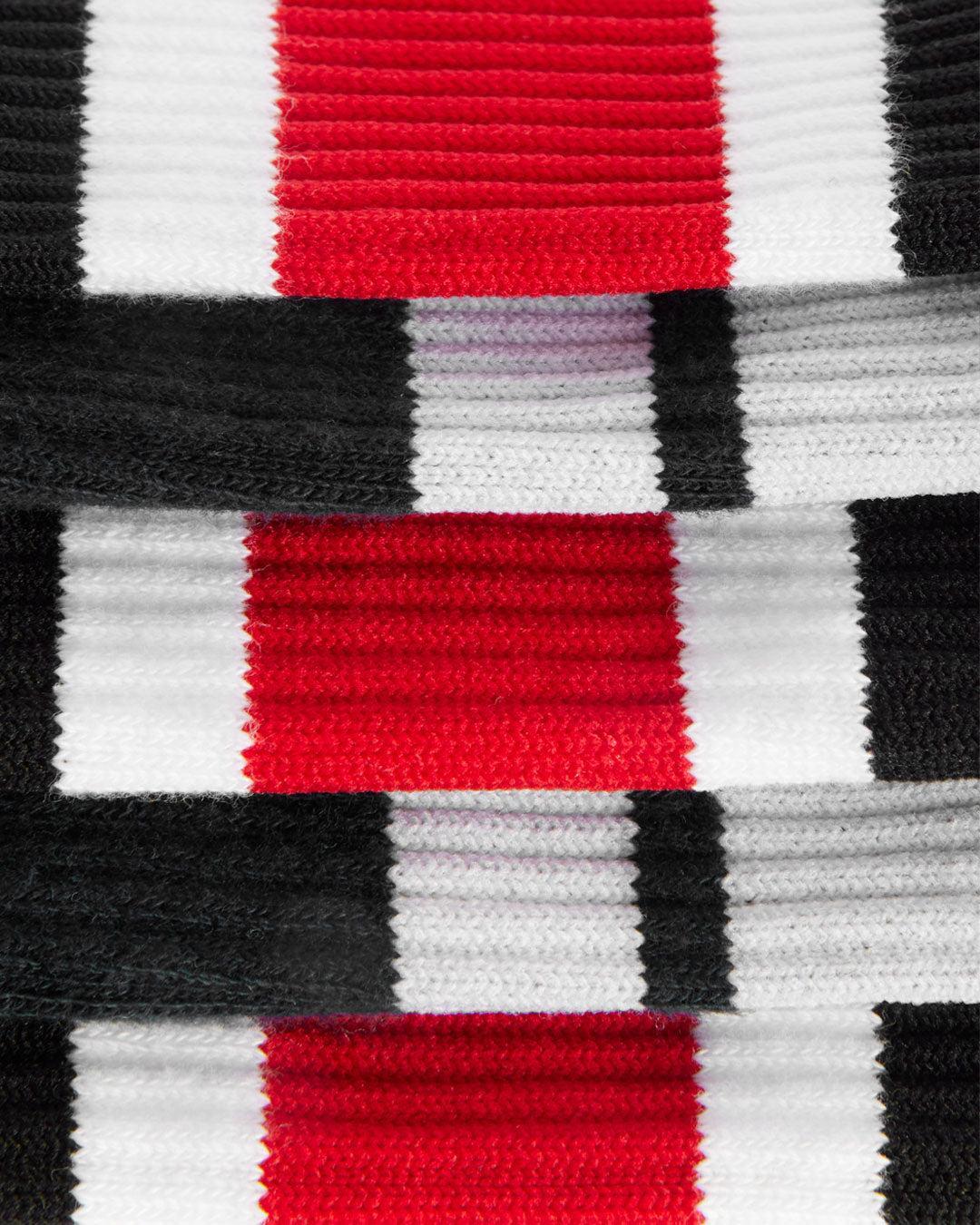 Comp Stripe Socks - Black & White Product Image