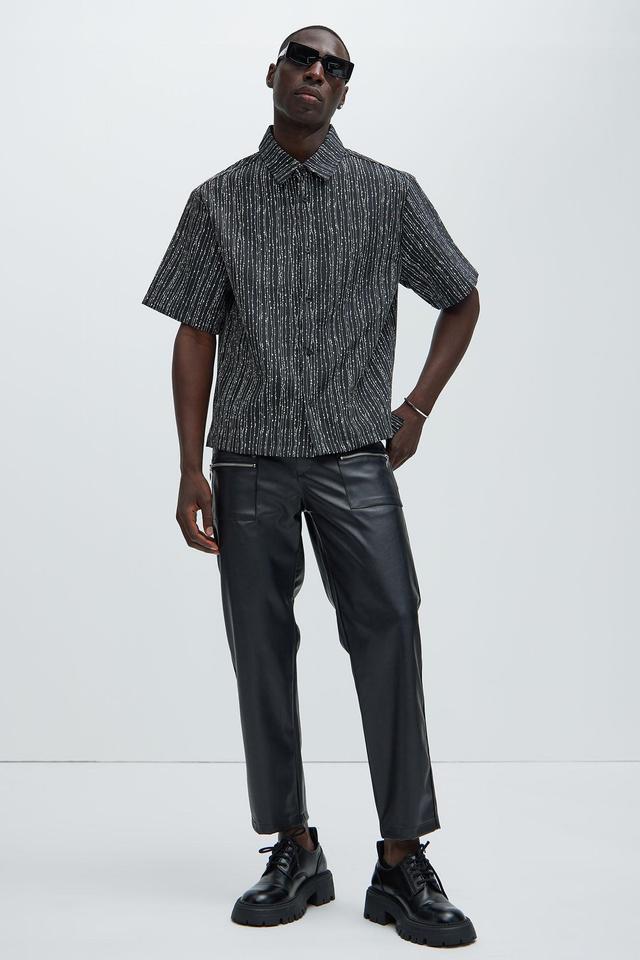 Dunlap Jacquard Shirt - Black Product Image