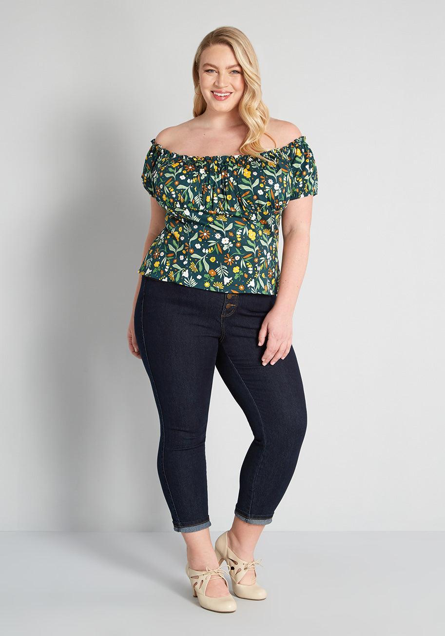 ModCloth x Collectif Only For Daisy Clover Off-Shoulder Top Product Image