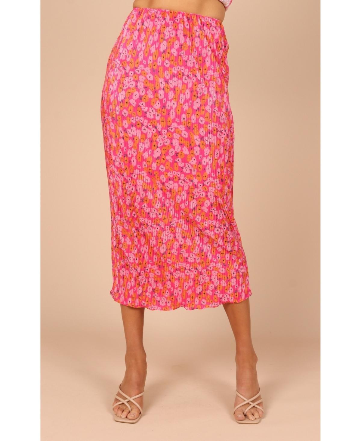 Petal and Pup Womens Minelli Pleat Midi Skirt Product Image