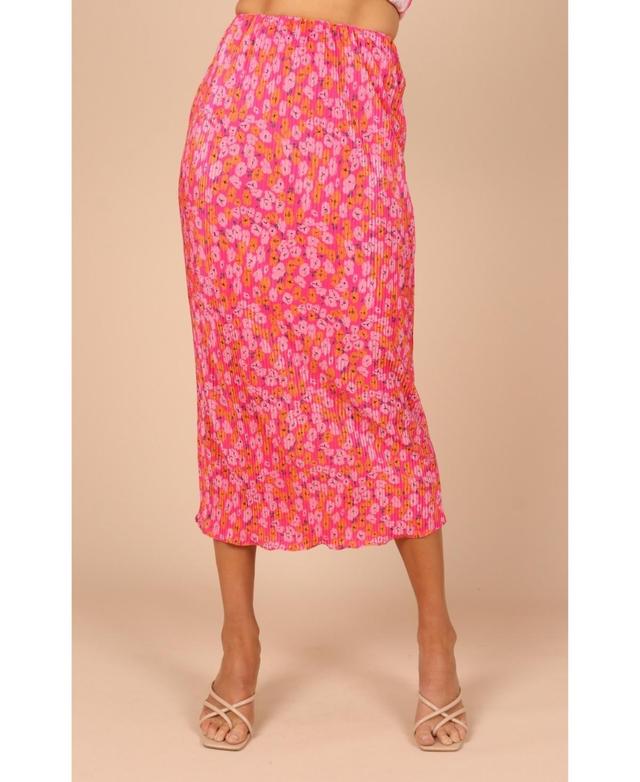 Petal and Pup Womens Minelli Pleat Midi Skirt Product Image