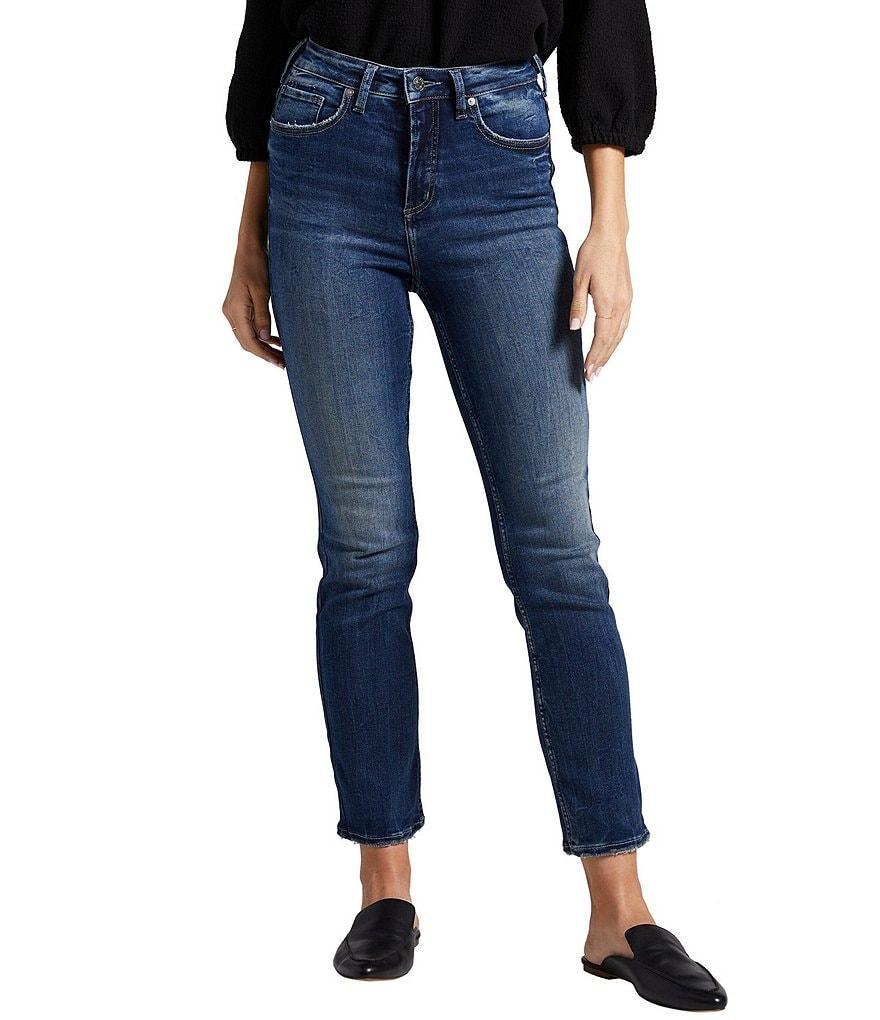 Silver Jeans Co. Infinite Fit High Rise Straight Jeans Product Image