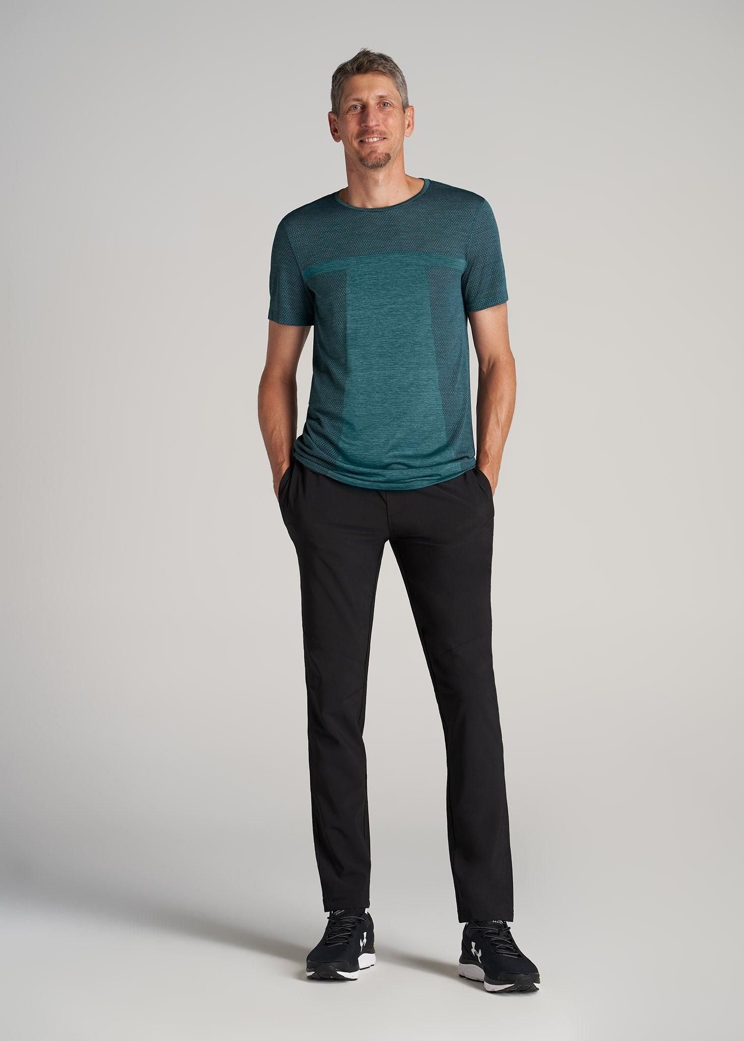 A.T. Performance MODERN-FIT Engineered Athletic Tall Tee in Teal Mix Product Image