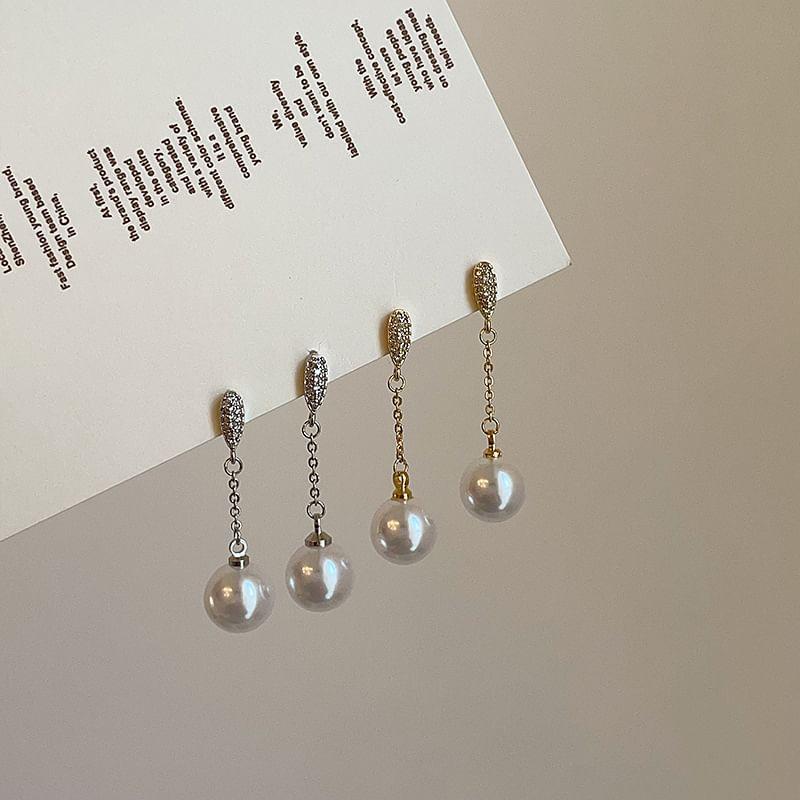 Faux Pearl Drop Earring Product Image