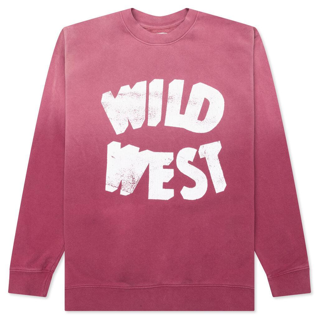 Wild West Crewneck - Burgundy Male Product Image