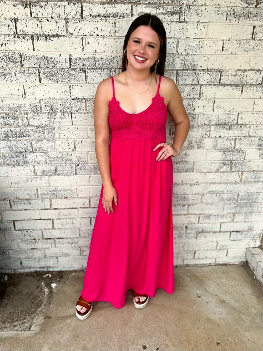 Don't Fuchsia Around With Me Maxi Dress product image