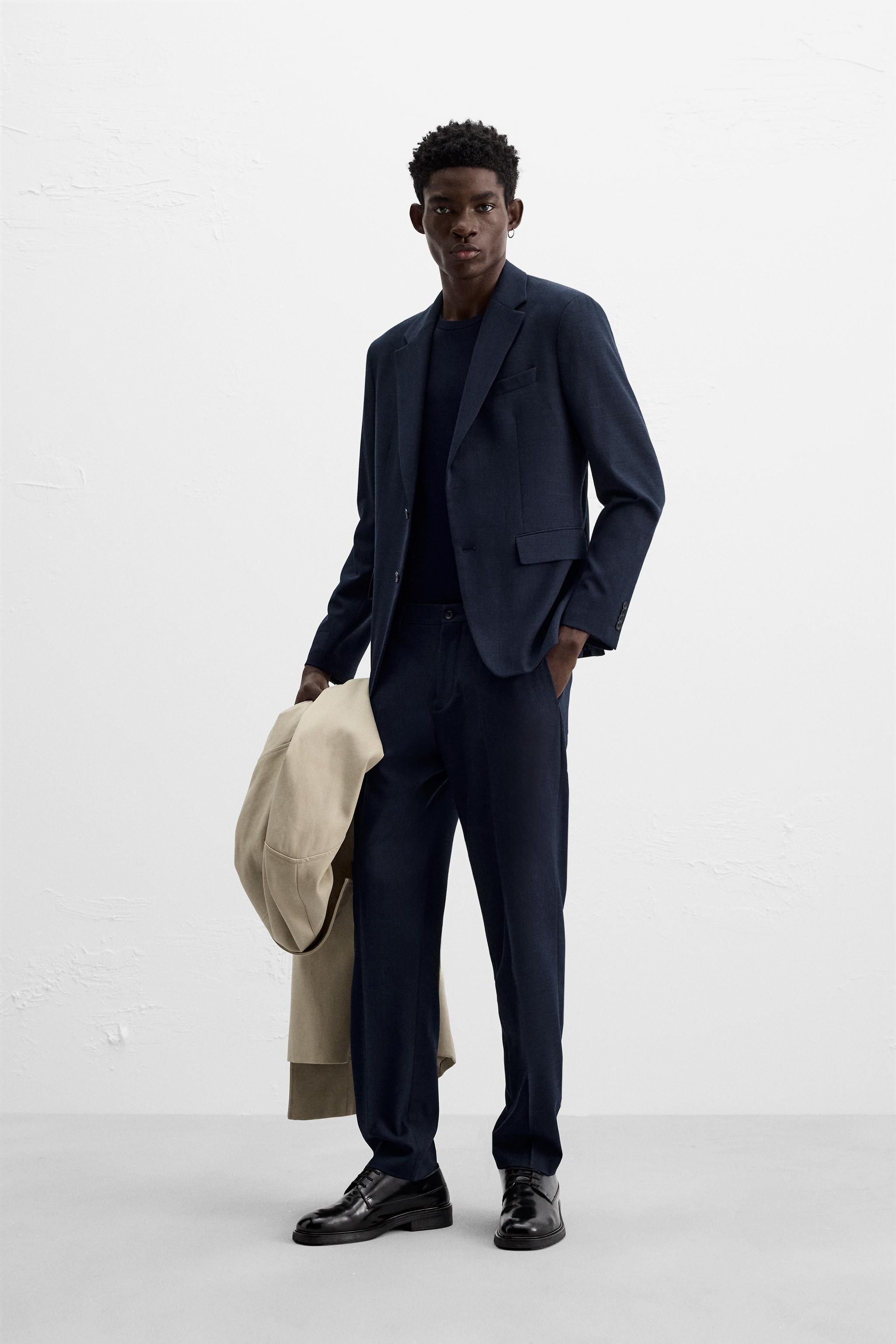 TEXTURED SUIT PANTS Product Image