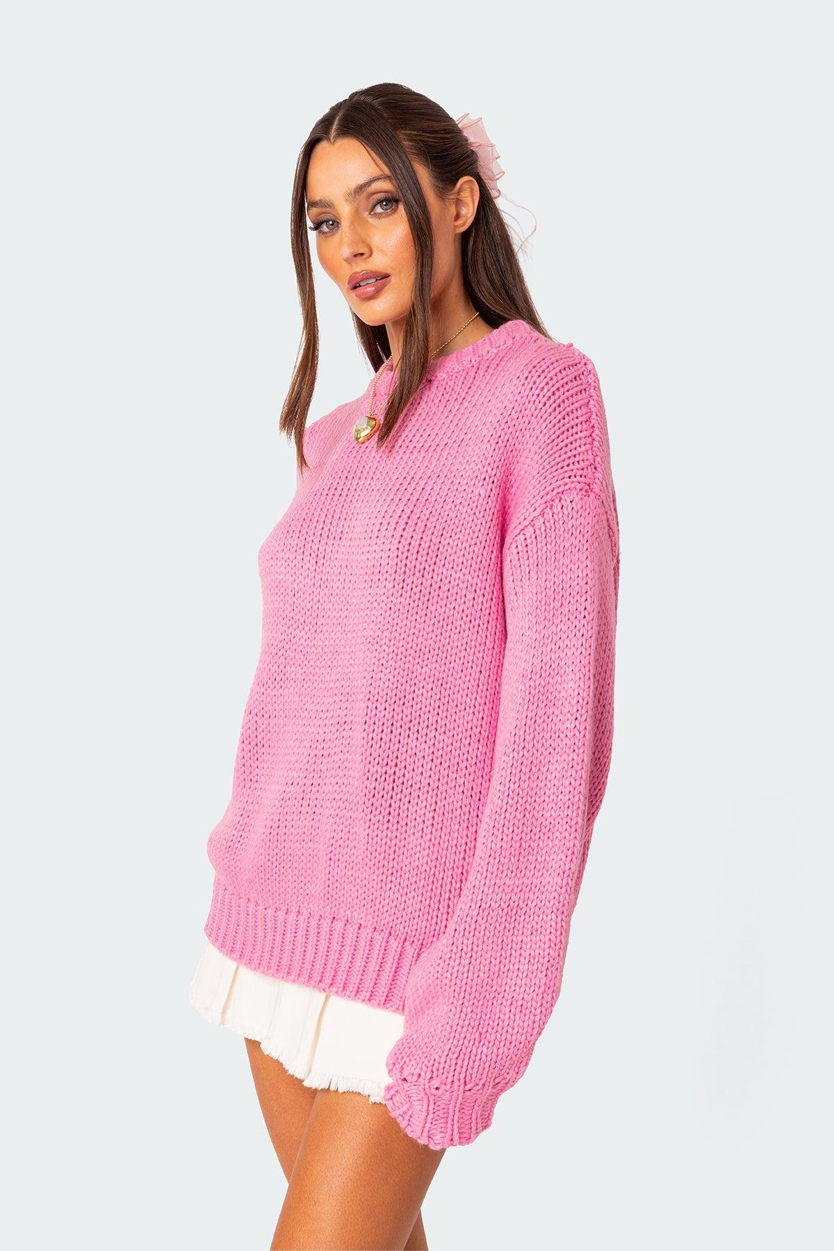 Aiden Oversized Chunky Knit Sweater Product Image