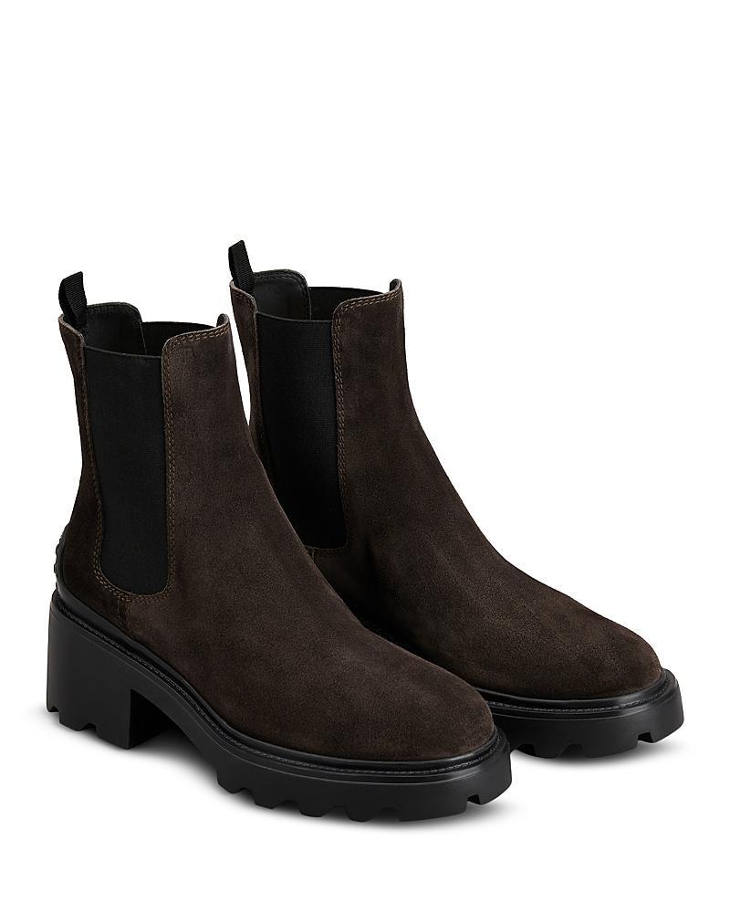 Tods Womens Pull On High Heel Chelsea Boots Product Image