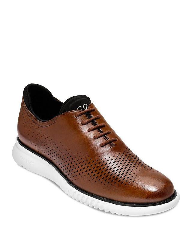 Cole Haan Mens 2.ZERGRAND Leather Laser Cut Wingtip Oxfords Product Image