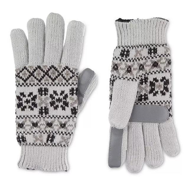 Womens isotoner Lined Water Repellant Fairisle Gloves Product Image