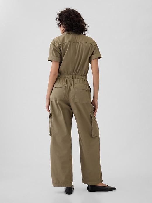 Khaki Utility Jumpsuit Product Image