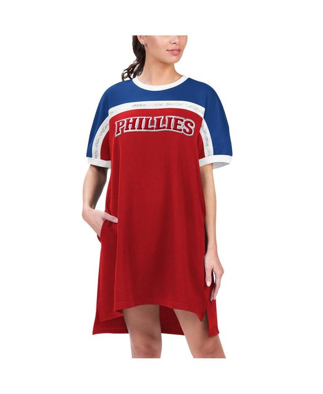 Womens G-III 4Her by Carl Banks /Royal Philadelphia Phillies Circus Catch Sneaker Dress Product Image