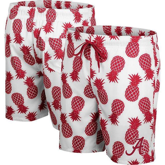 Mens Colosseum /Crimson Alabama Crimson Tide Pineapple Swim Shorts Product Image