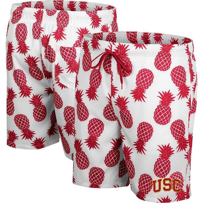 Mens Colosseum White/Blue UCLA Bruins Pineapple Swim Shorts UCL White Product Image