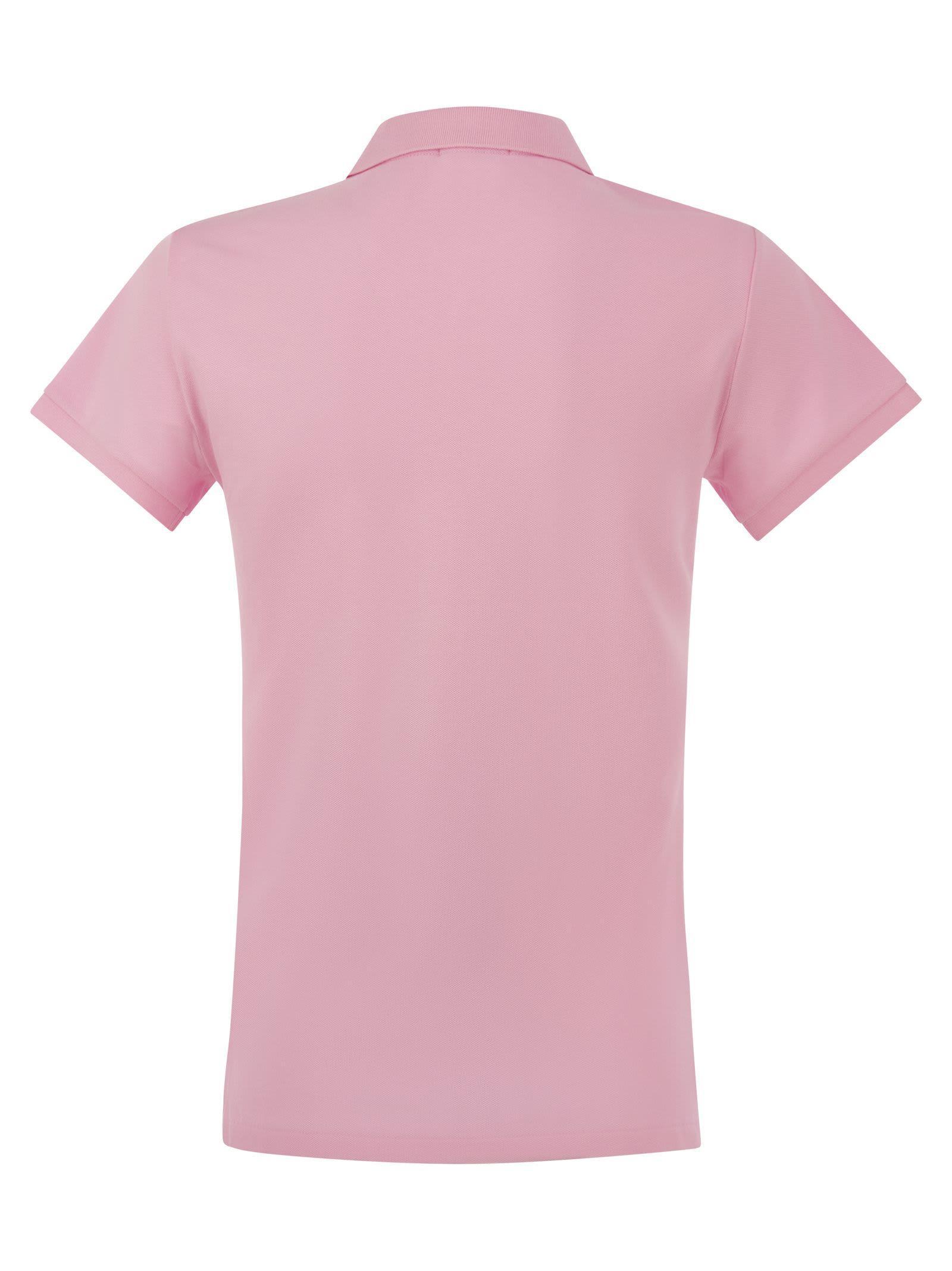 POLO RALPH LAUREN Julie Cotton Polo Shirt In Pink Product Image