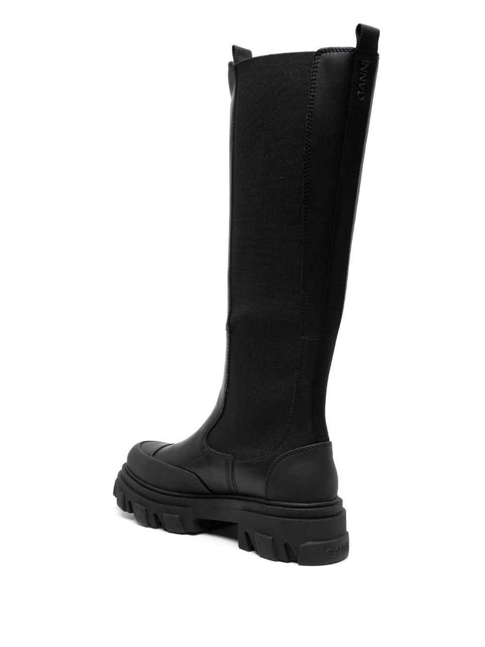 knee-high chunky Chelsea boots Product Image