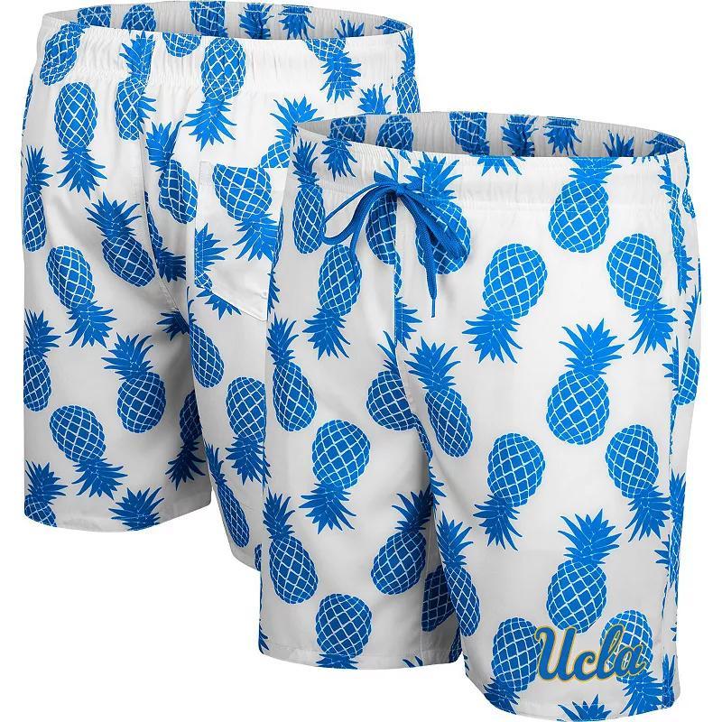 Mens Colosseum White/Blue UCLA Bruins Pineapple Swim Shorts UCL White Product Image