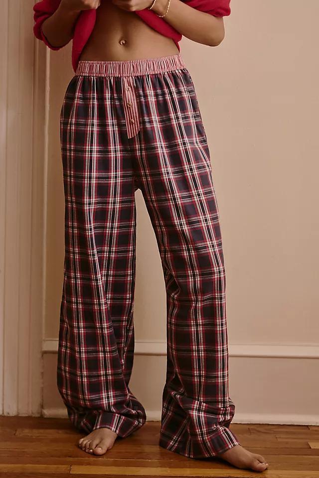 By Anthropologie Flannel Boxer Pants Product Image