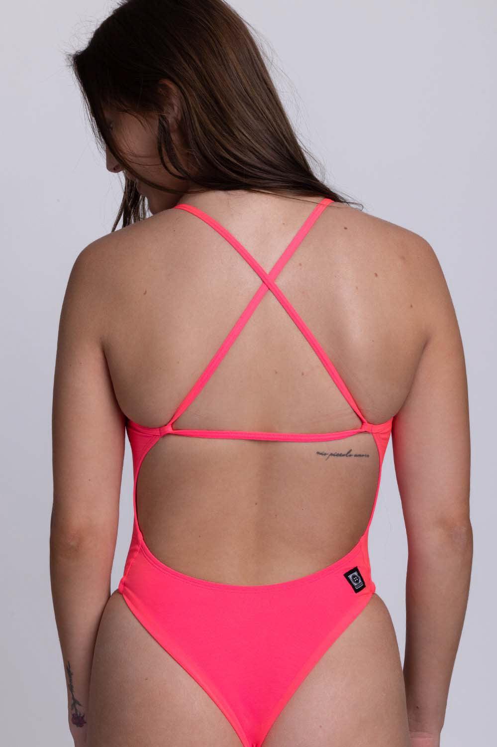 Gabby Swim Onesie - Hot Pink Female Product Image