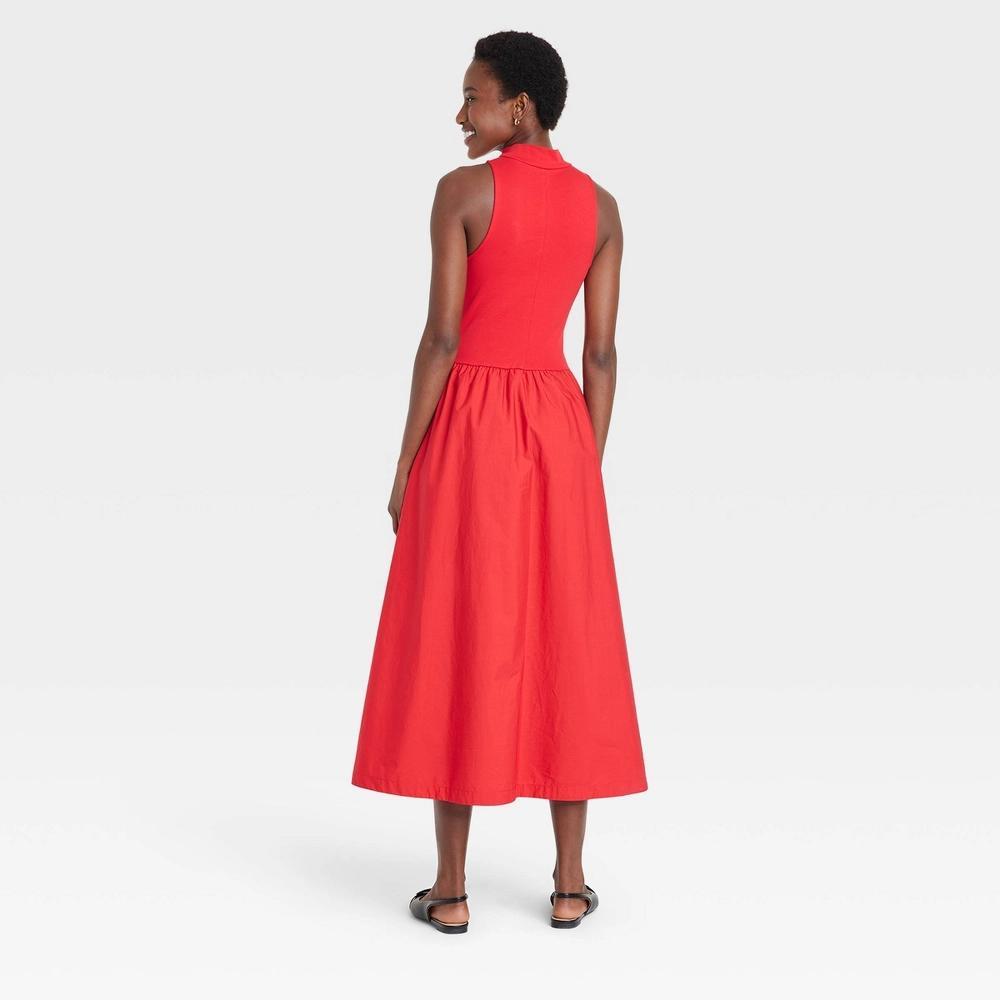 Women's Maxi A-Line Dress - A New Day™ Red XL Product Image