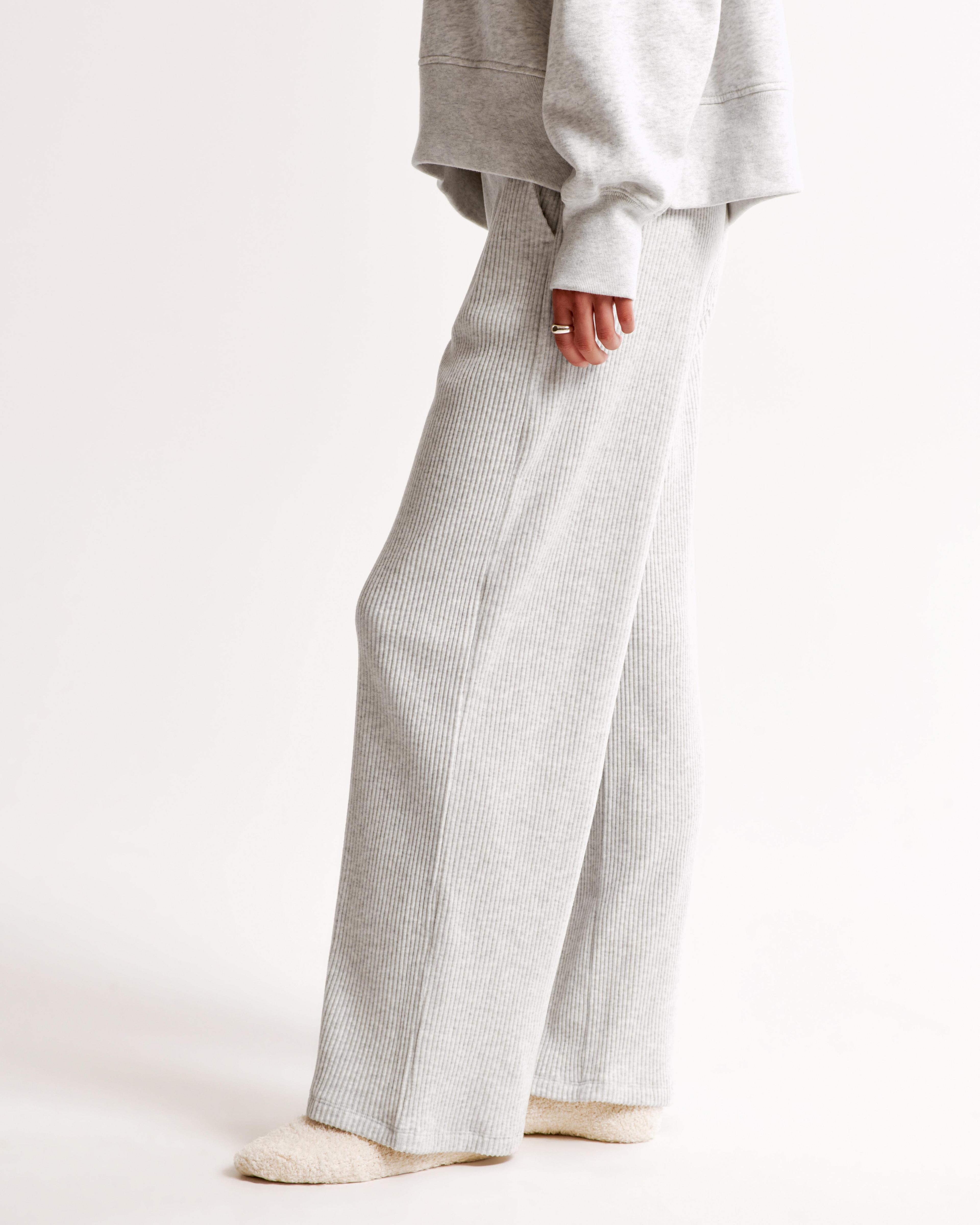 Brushed Rib Wide Leg Sweatpant Product Image