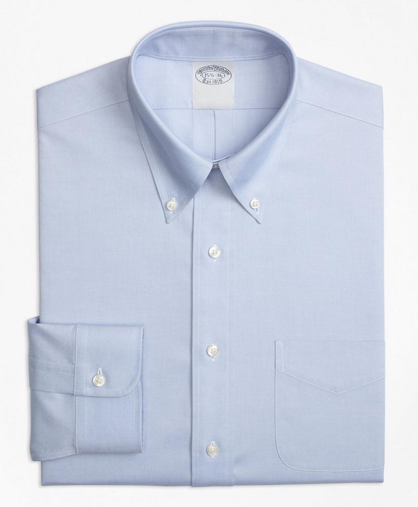 Big & Tall Stretch Dress Shirt, Non-Iron Pinpoint Button-Down Collar Product Image