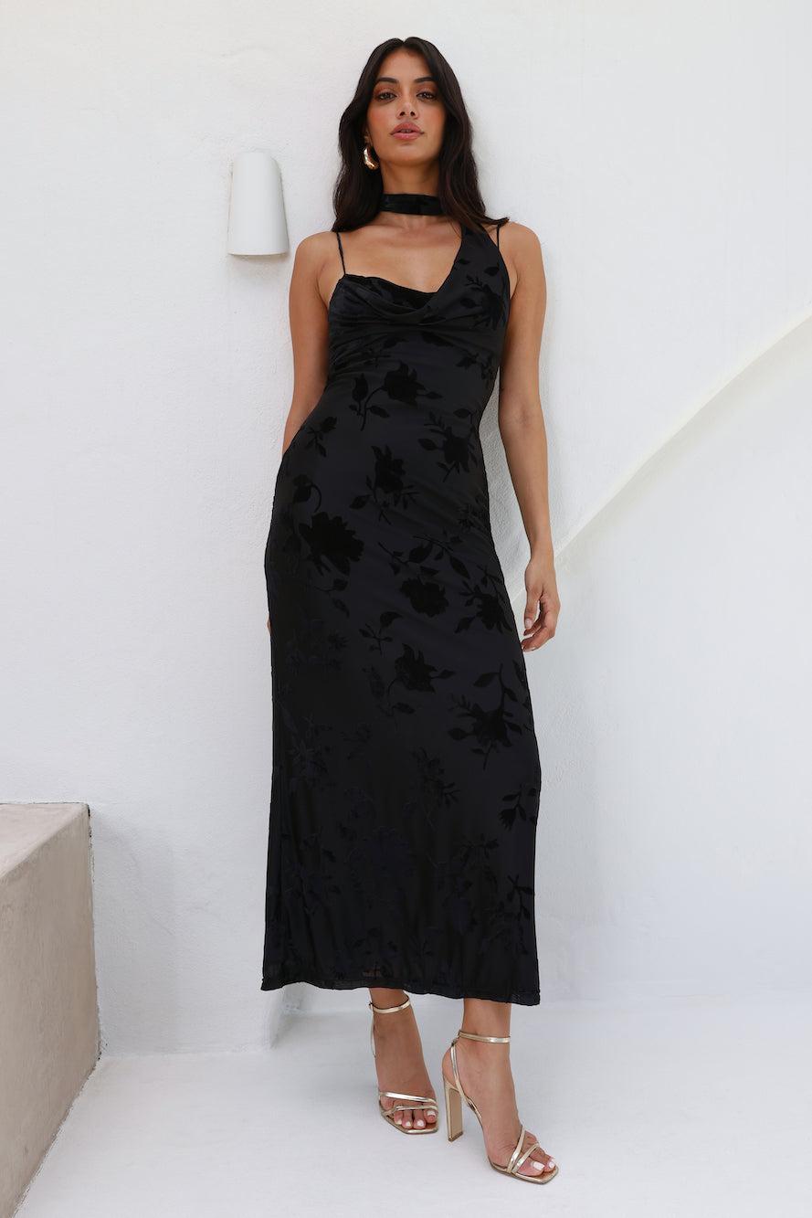 Mysterious Lover Maxi Dress Black Product Image